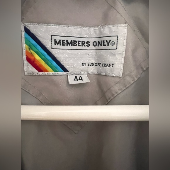 Members Only Original Iconic Racer Jacket Slim Fir Zip up Size 44 Windbreaker - Picture 4 of 5